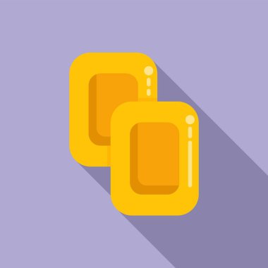 Bal damlaları düz vektör. Soğuk bir ilaç. İlaçları bırak