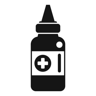 Grip damlası simgesi basit bir vektör. Şekerleme. Sağlık