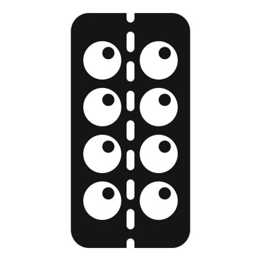 Kabarcık simgesini basit bir vektöre bırak. Tedavi ateşi. İlaç gribi.