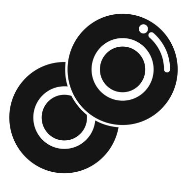 Turuncu öksürük damlası basit bir vektör. İlaç spreyi. Ağrı kesici.