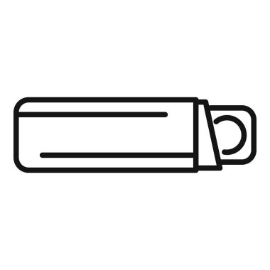 Tıbbi damlalar ikon ana hat vektörü. Ağrı kesici. Şekerleme