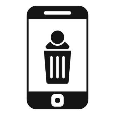 Kullanıcı simgesi basit vektörünü kaldır. Servisi sil. İnsanların gizliliği