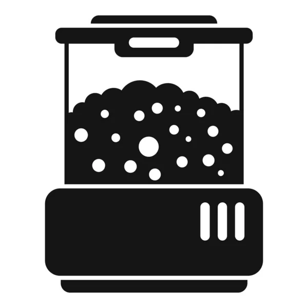 Popcorn Fabricant Machine Icône Simple Vecteur Vendeur Maïs Cuisine Chariot — Image vectorielle