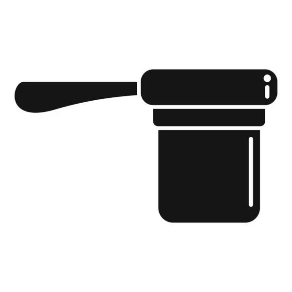 Symbol Für Lebensmittelschneider Einfacher Vektor Kochwerkzeug Hand Abschneiden — Stockvektor