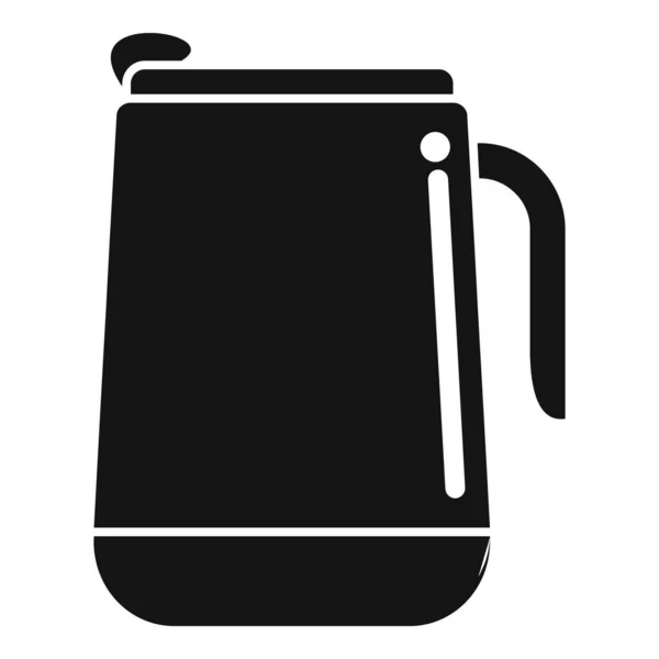 Icône Tasse Thermo Eau Vecteur Simple Tasse Café Flacon Voyage — Image vectorielle