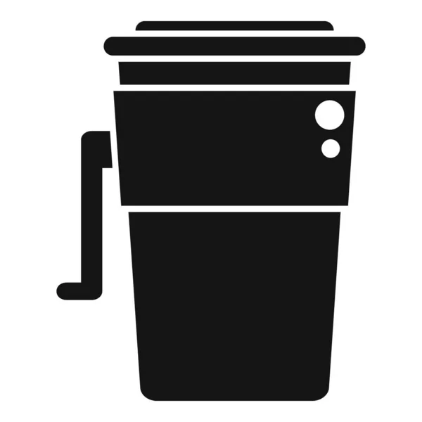 Trinken Thermobecher Symbol Einfachen Vektor Kaffeebecher Vorhanden Reiseflasche — Stockvektor