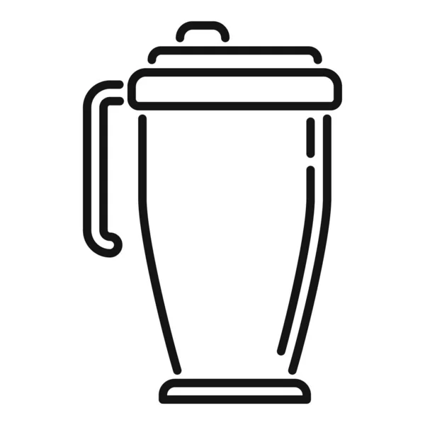 Изолированный Вектор Иконки Термостаты Кофейная Кружка Переработанный Чай — стоковый вектор