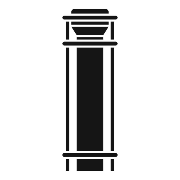 Schornsteinsymbol Einfacher Vektor Rauchfabrik Turmfeger — Stockvektor