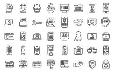 İki faktör kimlik doğrulama simgesi ana vektör belirlendi. Şifre sertifikası Çoklu cep telefonu