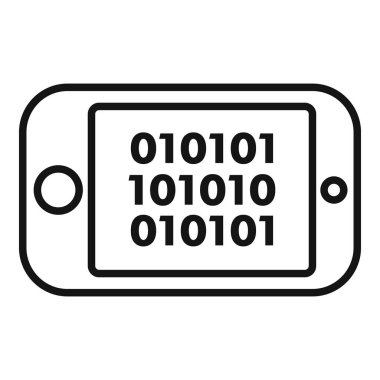 Akıllı telefon kötü amaçlı yazılım ana hatları vektörü. Virüs hatası. Güvenlik çevrimiçi