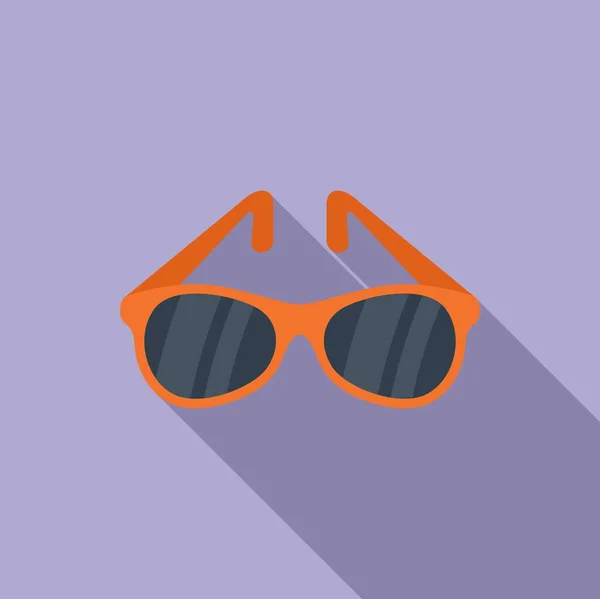Ikona Letních Slunečních Brýlí Plochý Vektor Vodní Park Zábavní Doba — Stockový vektor