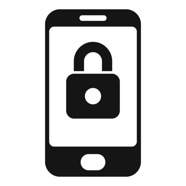 Stock vector Phone lock icon simple vector. Hacker error. Security bug