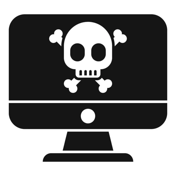 stock vector Computer virus icon simple vector. Alert email. Crime error