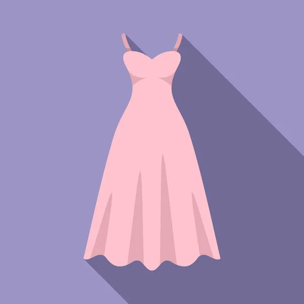 Νύφη Φόρεμα Εικονίδιο Επίπεδη Διάνυσμα Λευκό Πέπλο Γάμος Γυναικών — Διανυσματικό Αρχείο
