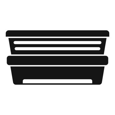 Solaryum şekli simgesi basit bir vektör. Spa salonu. Güzel ten.