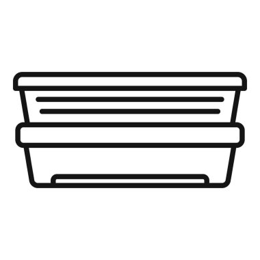 Solaryum şekli ikon ana hatları vektörü. Spa salonu. Güzel ten.