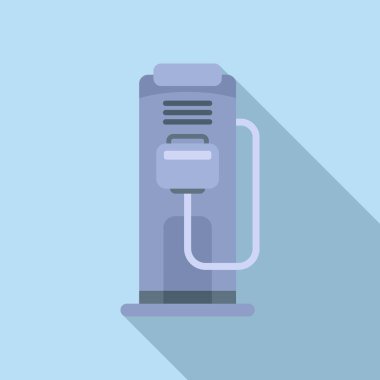 Doktor mammografi makinesi ikonu düz vektör. Kanser göğsü. Klinik hastası.