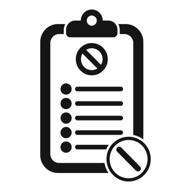 Antibiyotik direnç panosu simgesi basit bir vektör. Bakteri hastalığı. İlaç.