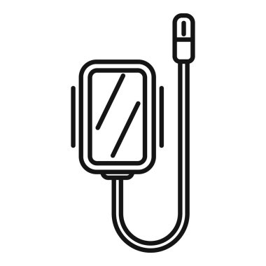 Gastroskop ikonu ana hat vektörü. Tıbbi kamera. Tıbbi tanılama