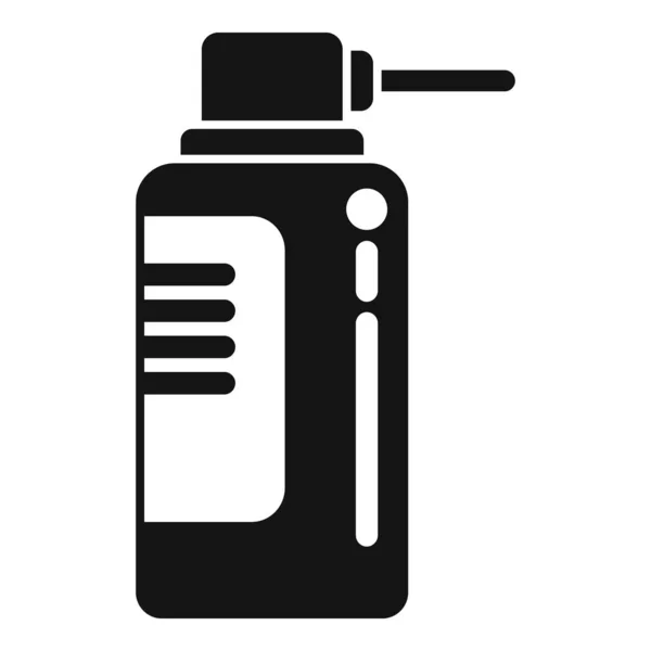 Icona Spray Antibiotico Semplice Vettore Farmaco Batterico Virus Medico — Vettoriale Stock