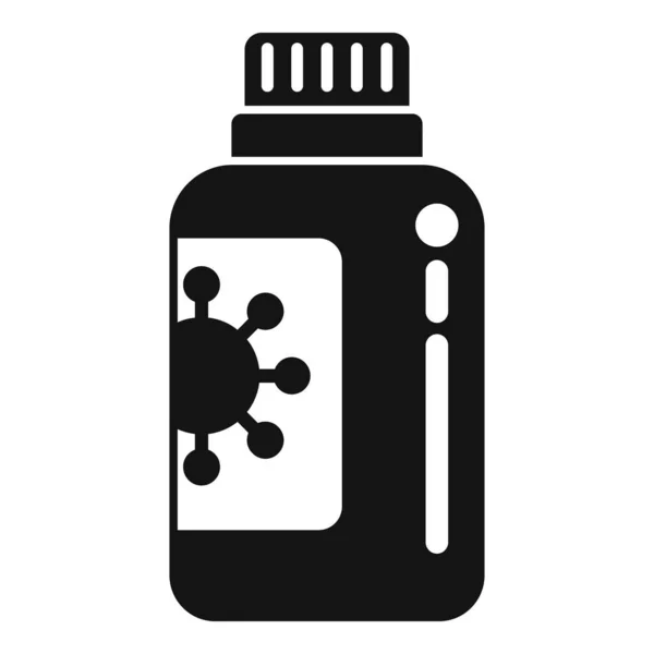 Virus Pill Icon Simple Vector Medical Immune Bacteria Disease — Stock Vector
