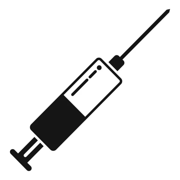 Seringue Icône Résistance Aux Antibiotiques Vecteur Simple Une Maladie Bactérienne — Image vectorielle
