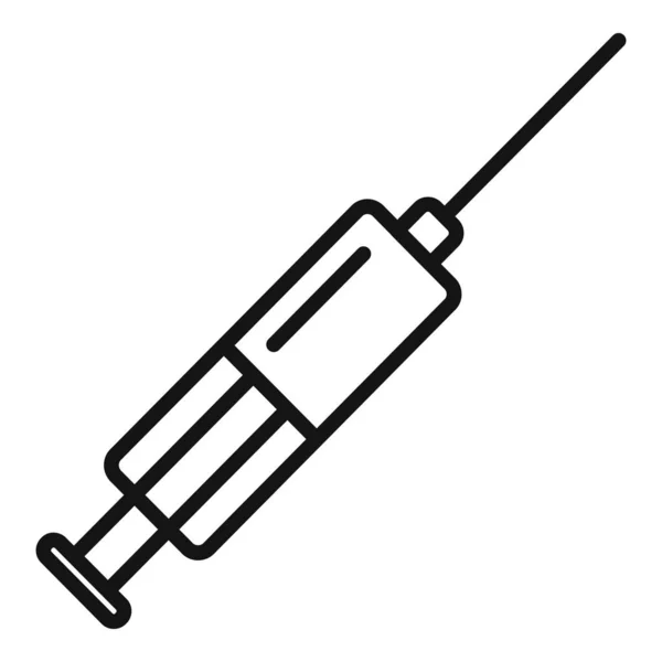 Syringe Antibiotic Resistance Icon Outline Vector Bacteria Disease Virus Immune — Stock Vector