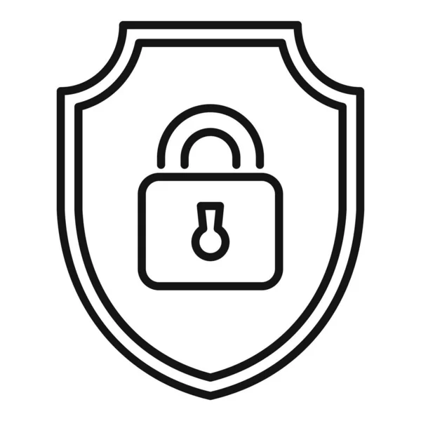 Mejor Vector Esquema Icono Certificado Ssl Datos Seguros Red Seguridad — Archivo Imágenes Vectoriales