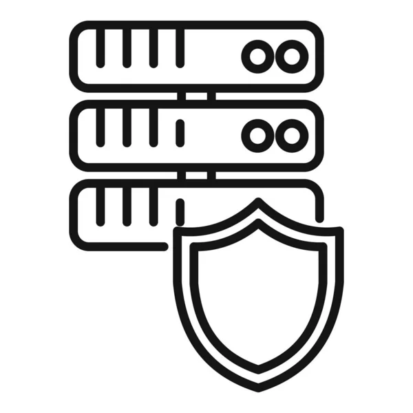 服务器密码保护图标轮廓向量 屏幕变化 移动账户 — 图库矢量图片