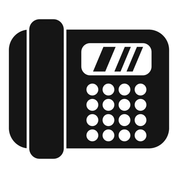 Τηλέφωνο Εργονομικό Εικονίδιο Στο Χώρο Εργασίας Απλό Διάνυσμα Τραπέζι Γραφείου — Διανυσματικό Αρχείο