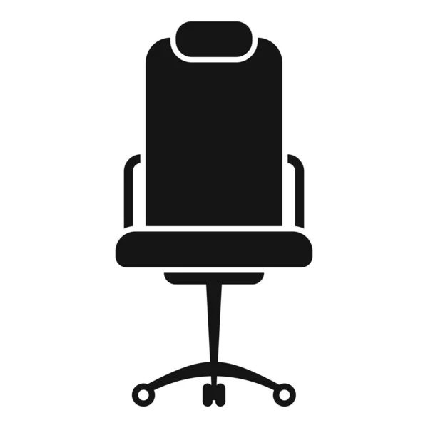 工作椅子图标简单向量 办公室坐着正确的立场 — 图库矢量图片