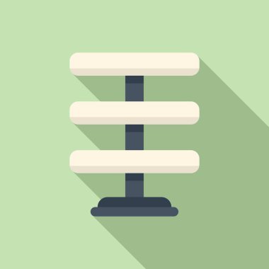 Kule sahte mücevher ikonu düz vektörü. Moda bileziği. Altın elmas.