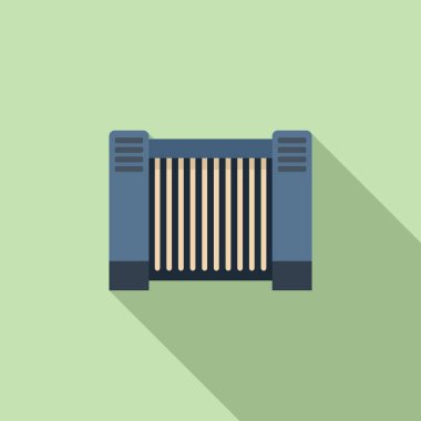 Tekstil makinesi düz vektörü. Pamuk endüstrisi. İplik yünü