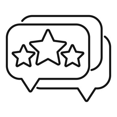 Sohbet ikon ana hatları vektörü sıralanıyor. Madalya kazanan. En büyük zafer