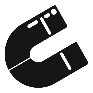 Magnet marka büyükelçi simgesi basit bir vektör. Sosyal medya. Hediye ortamı