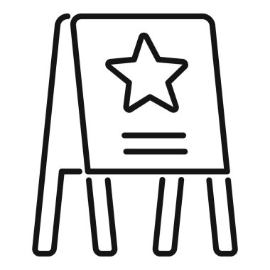 Marka simgesi ana hatları vektörü. Sosyal pazarlama. Kamu avukatı