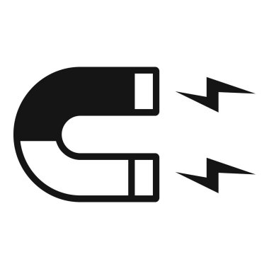 Manyetik çekirdek değerleri simgesi basit vektör. Değerli amaç. Tutkuya güven