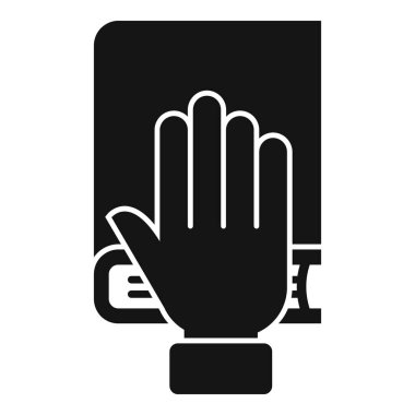 Kitap güven simgesi basit vektör. Çekirdek değeri. Sosyal tutku