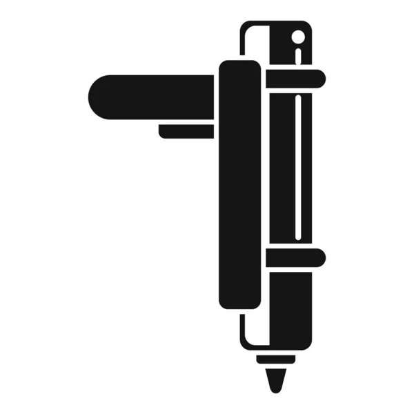 Icône Pistolet Calfeutrage Silicone Vecteur Simple Tube Colle Pistolet Silicium — Image vectorielle
