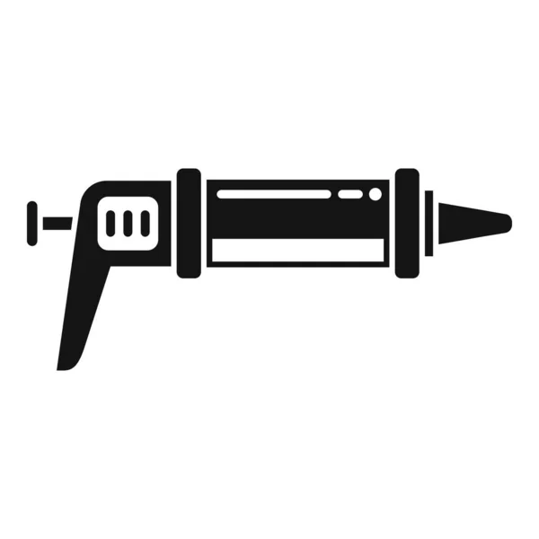 Fles Siliconen Caulk Gun Icon Eenvoudige Vector Afdichtingsbuis Lijm Silicium — Stockvector