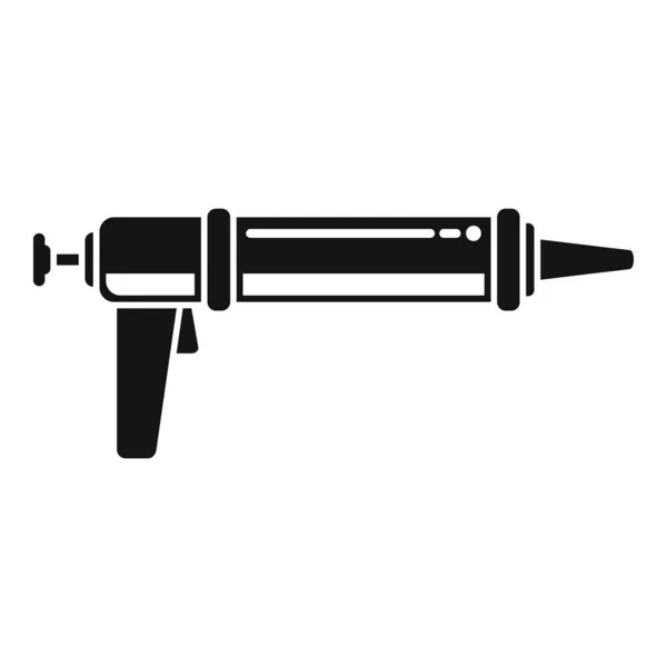 Aplicador Silicona Pistola Calafateo Icono Vector Simple Sellador Adhesivo Acrílico — Vector de stock