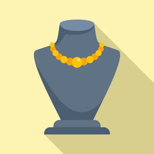 链珠宝虚拟图标平面矢量 时尚胸围 手镯环 — 图库矢量图片