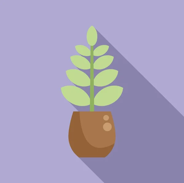 Art Leaf Icon Flat Vector Office Tree Eco Garden — Stock Vector
