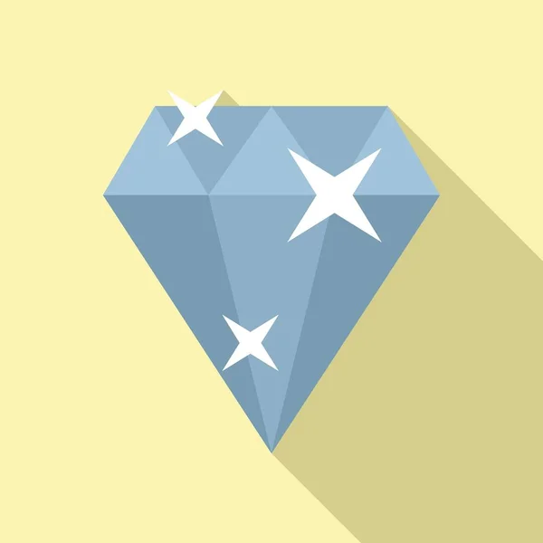 Diamond Brand Ambassador Icon Flat Vector Social Media Business — Stock Vector