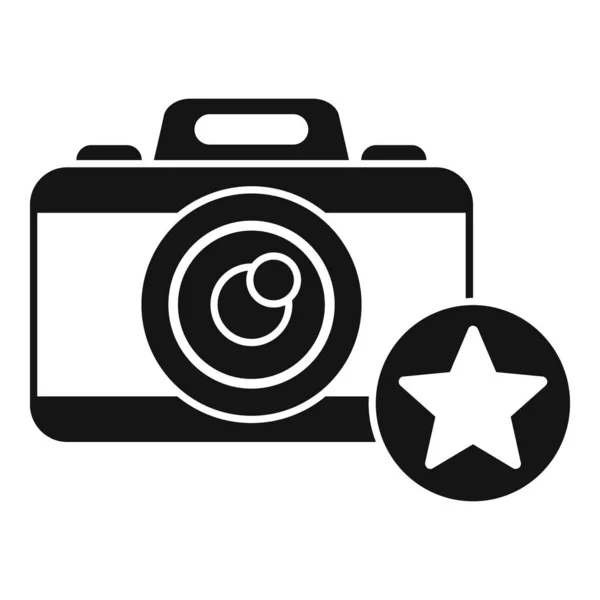 相机品牌大使图标简单矢量 社交媒体 商界名人 — 图库矢量图片
