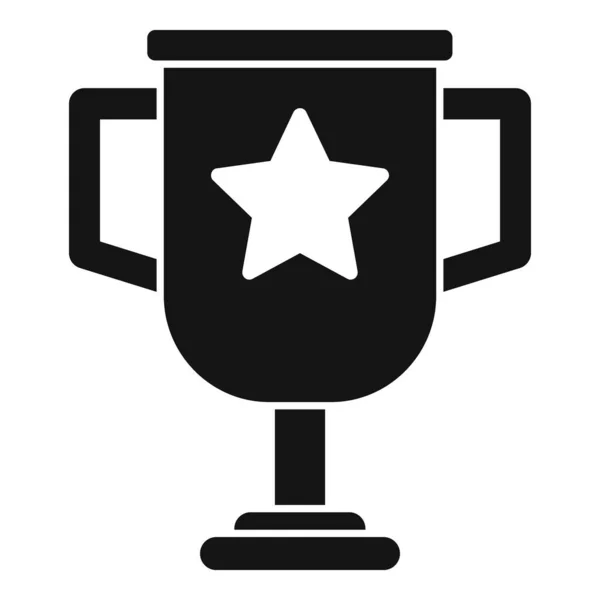 Champion Cup Icon Simple Vector Core Value Purpose Trust — Stock Vector