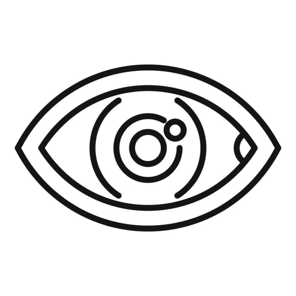 Eye Trust Value Icon Outline Vector Culture Passion Objectif Entreprise — Image vectorielle