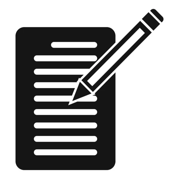 Γράψτε Τεχνικό Εικονίδιο Εγγράφου Απλό Διάνυσμα Εγχειρίδιο Έργο Βοήθειας — Διανυσματικό Αρχείο