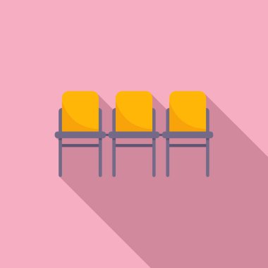 Koltuk sandalyesi ikonu düz vektör. Oda mobilyası. Modern biçim