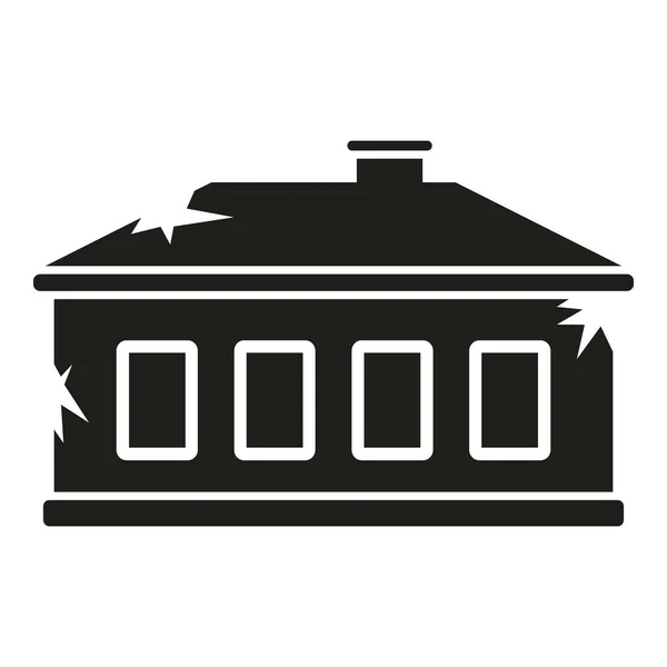 Jednoduchý Vektor Ikony Domu Strašidelná Noc Duch Halloween — Stockový vektor